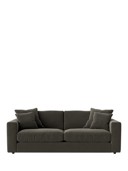 Swoon Althaea Large 3 Seater Sofa, Crushed Velvet Spruce
