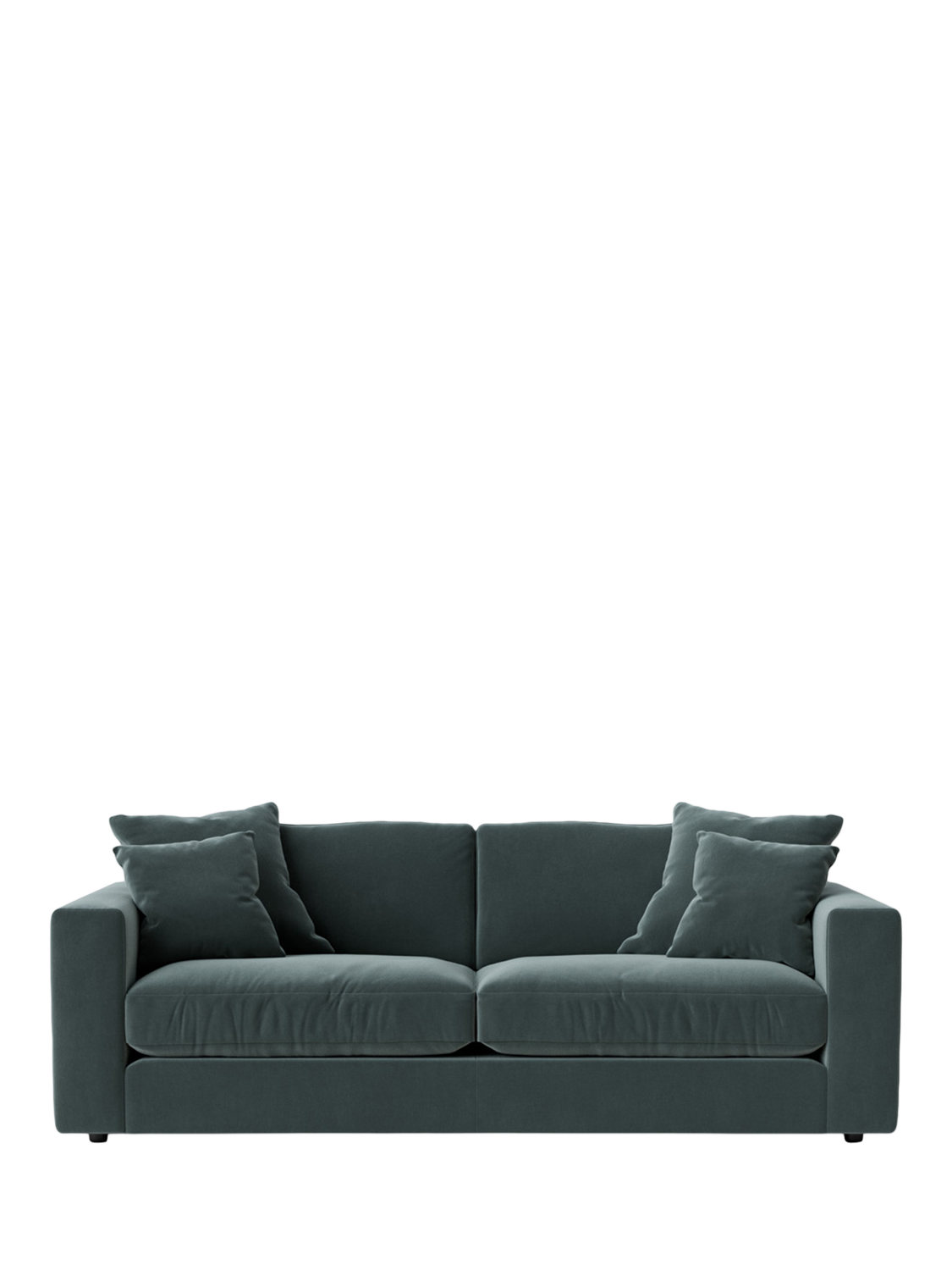 Althaea Range, Swoon Althaea Large 3 Seater Sofa, Crushed Velvet Hydro