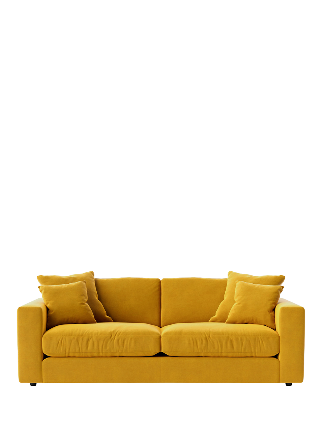 Althaea Range, Swoon Althaea Large 3 Seater Sofa, Easy Velvet Tumeric