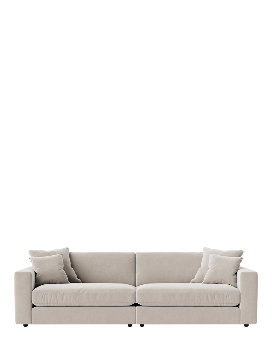 Althaea Range, Swoon Althaea Grand 4 Seater Sofa, Crushed Velvet Ecru