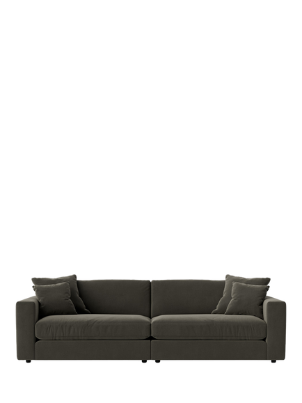 Swoon Althaea Grand 4 Seater Sofa, Crushed Velvet Spruce