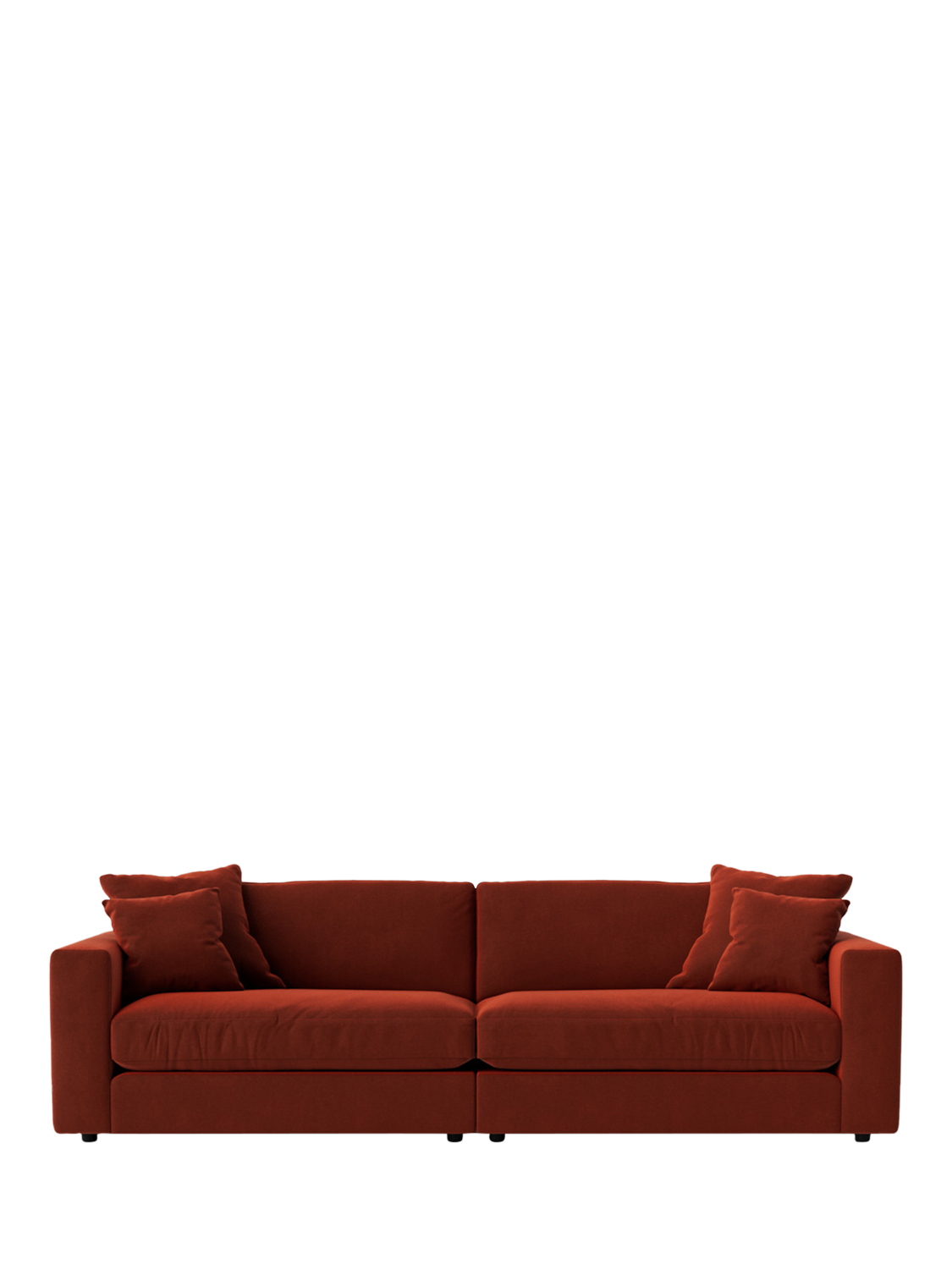 Althaea Range, Swoon Althaea Grand 4 Seater Sofa, Crushed Velvet Harissa