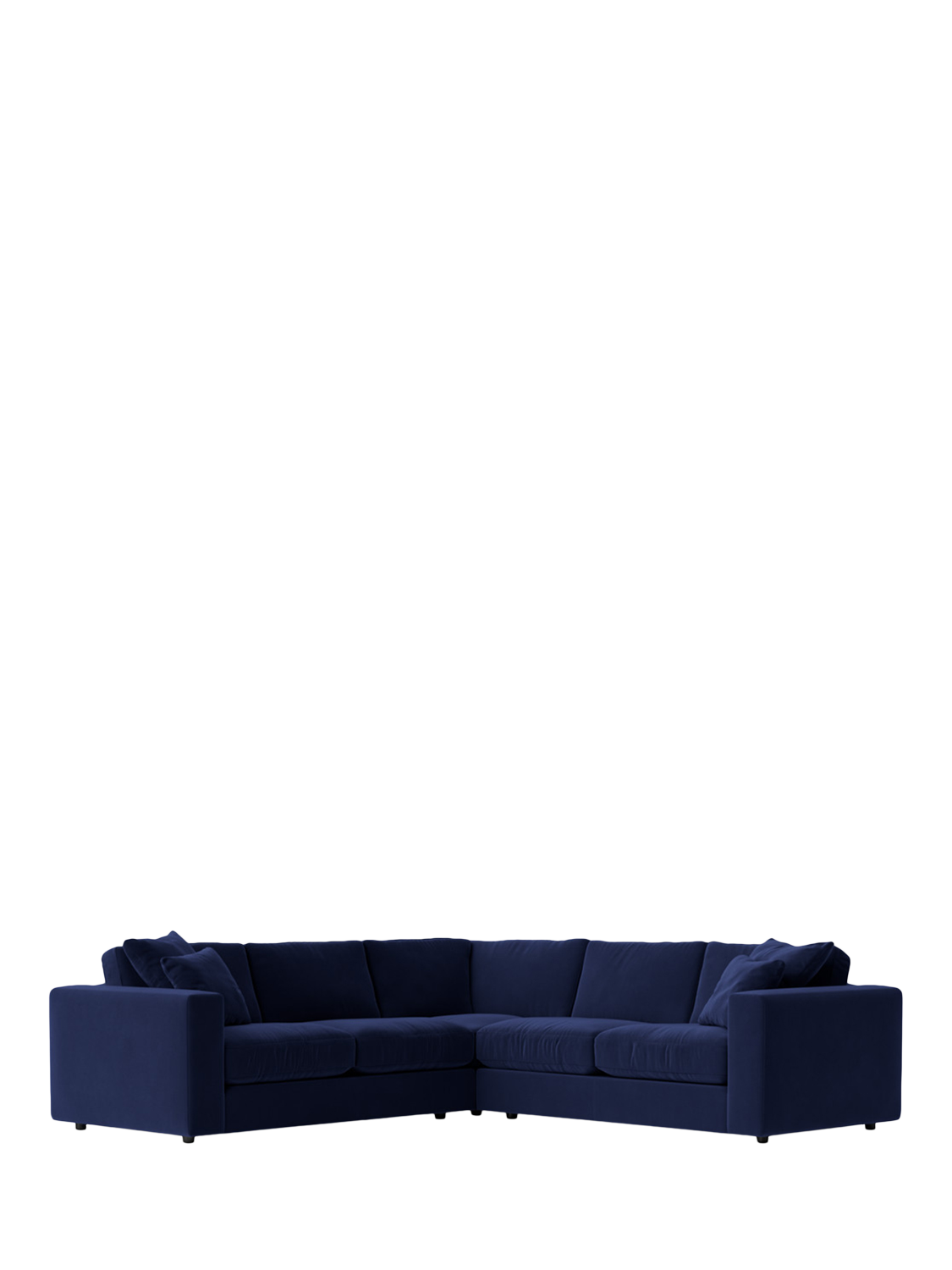 Althaea Range, Swoon Althaea 5 Seater Corner Sofa, Easy Velvet Ink