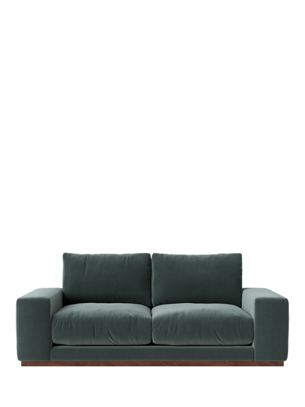 Swoon Denver Medium 2 Seater Sofa, Crushed Velvet Hydro