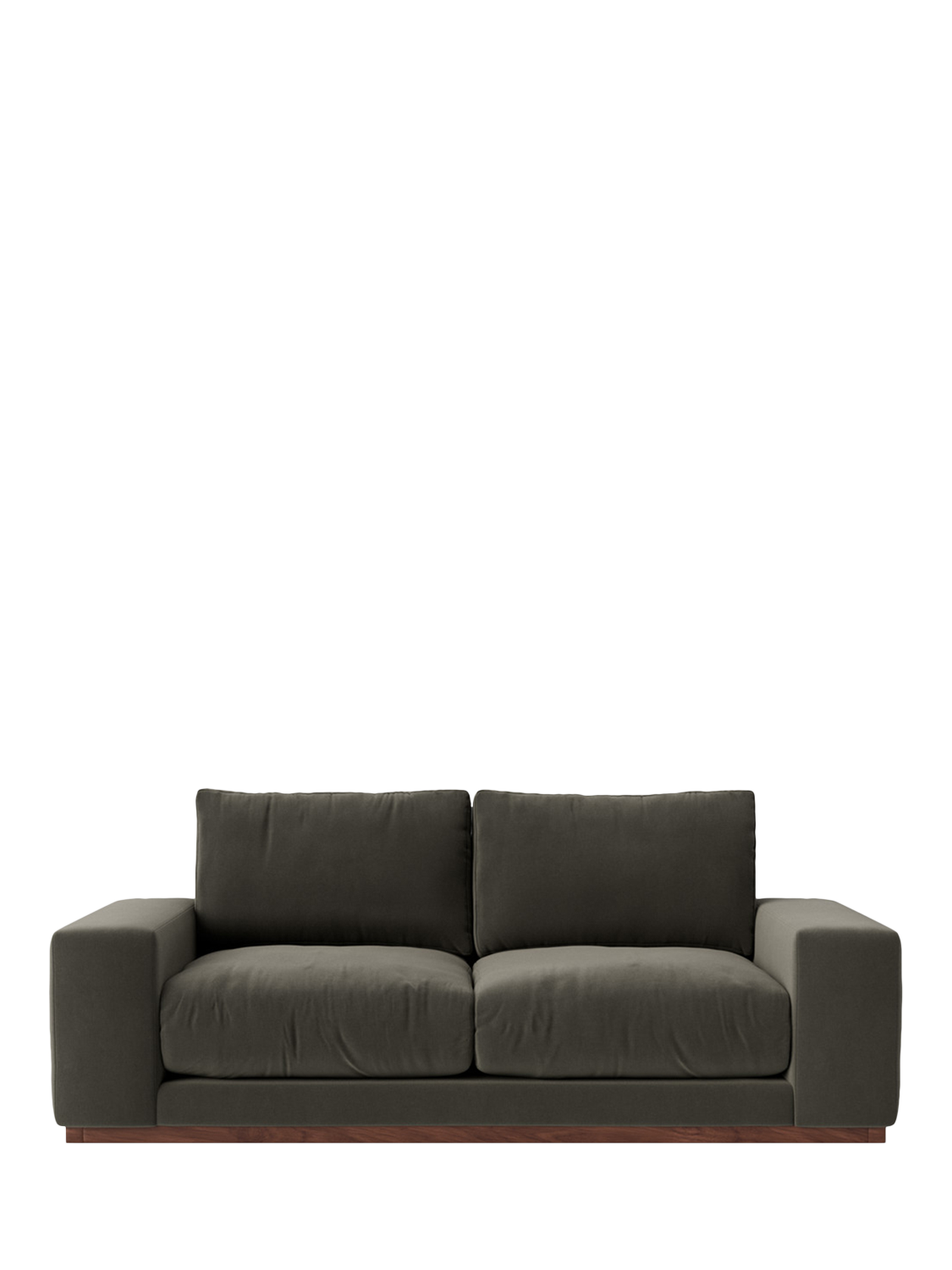 Denver Range, Swoon Denver Medium 2 Seater Sofa, Crushed Velvet Spruce