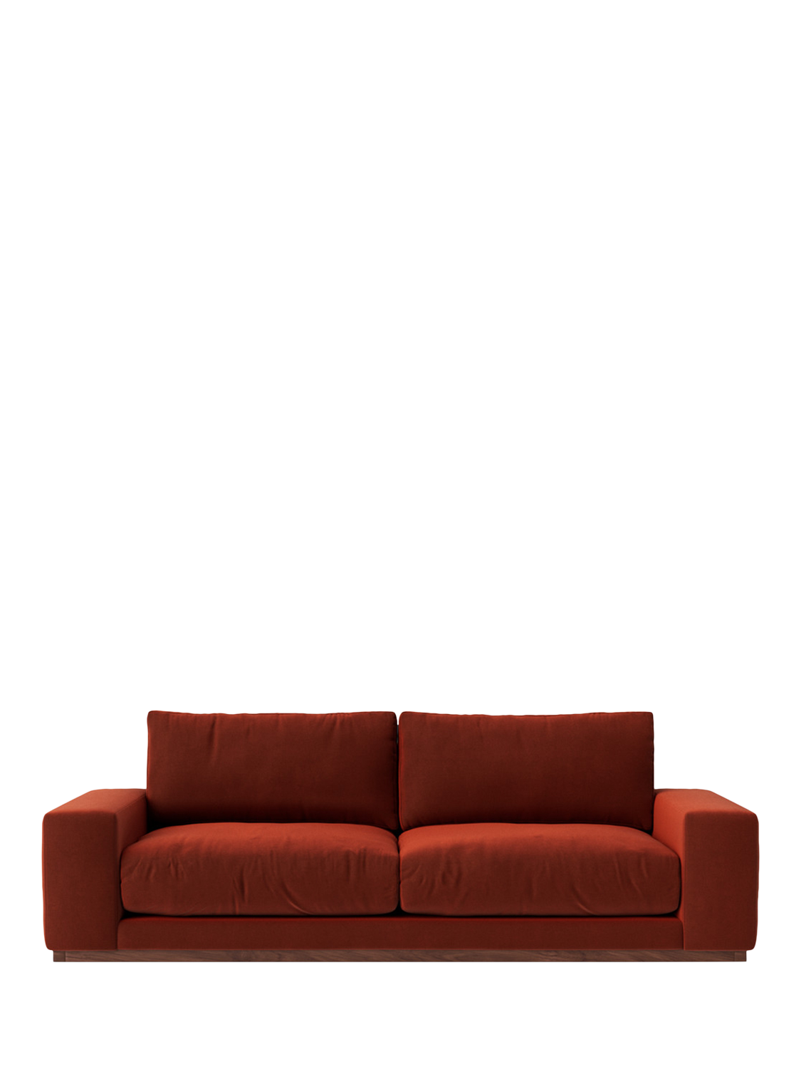 Denver Range, Swoon Denver Large 3 Seater Sofa, Crushed Velvet Harissa