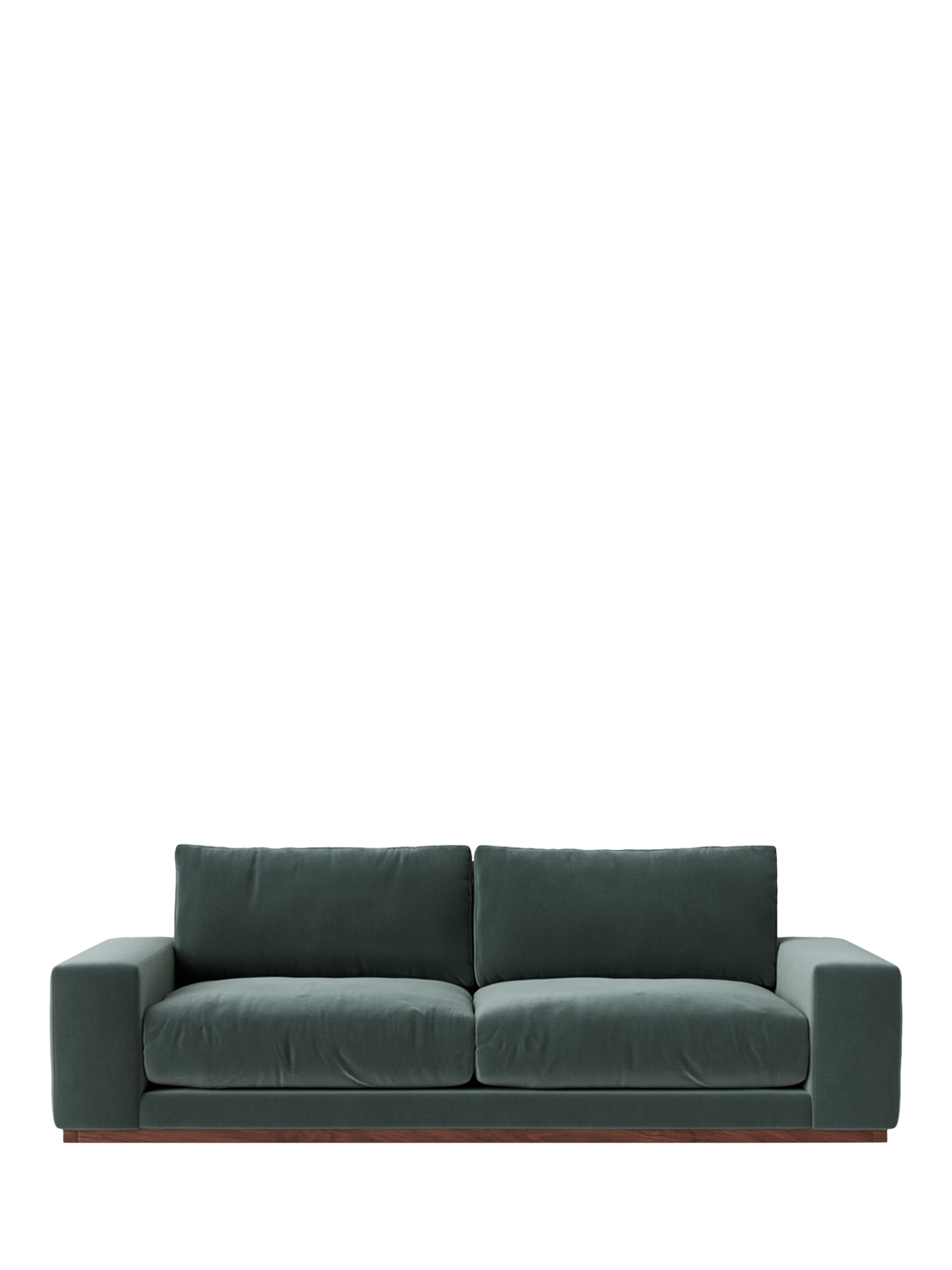 Denver Range, Swoon Denver Large 3 Seater Sofa, Crushed Velvet Hydro