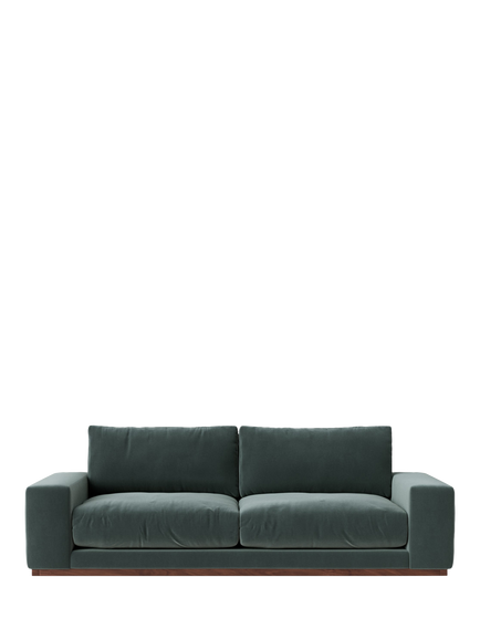 Swoon Denver Large 3 Seater Sofa, Crushed Velvet Hydro