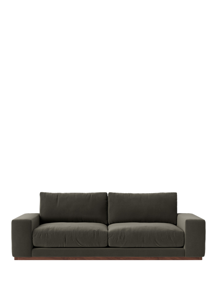 Swoon Denver Large 3 Seater Sofa, Crushed Velvet Spruce