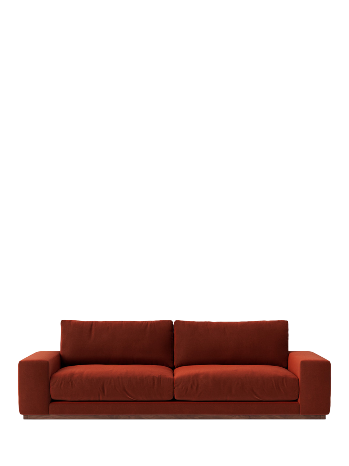 Denver Range, Swoon Denver Grand 4 Seater Sofa, Crushed Velvet Harissa