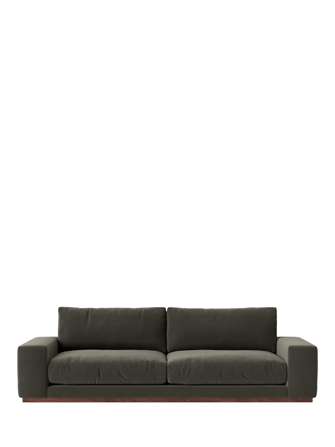 Denver Range, Swoon Denver Grand 4 Seater Sofa, Crushed Velvet Spruce