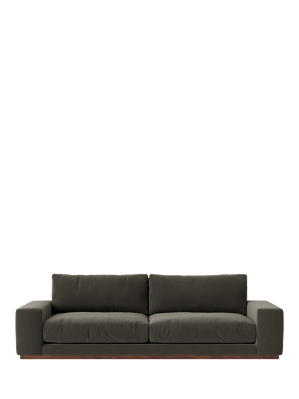 Swoon Denver Grand 4 Seater Sofa, Crushed Velvet Spruce