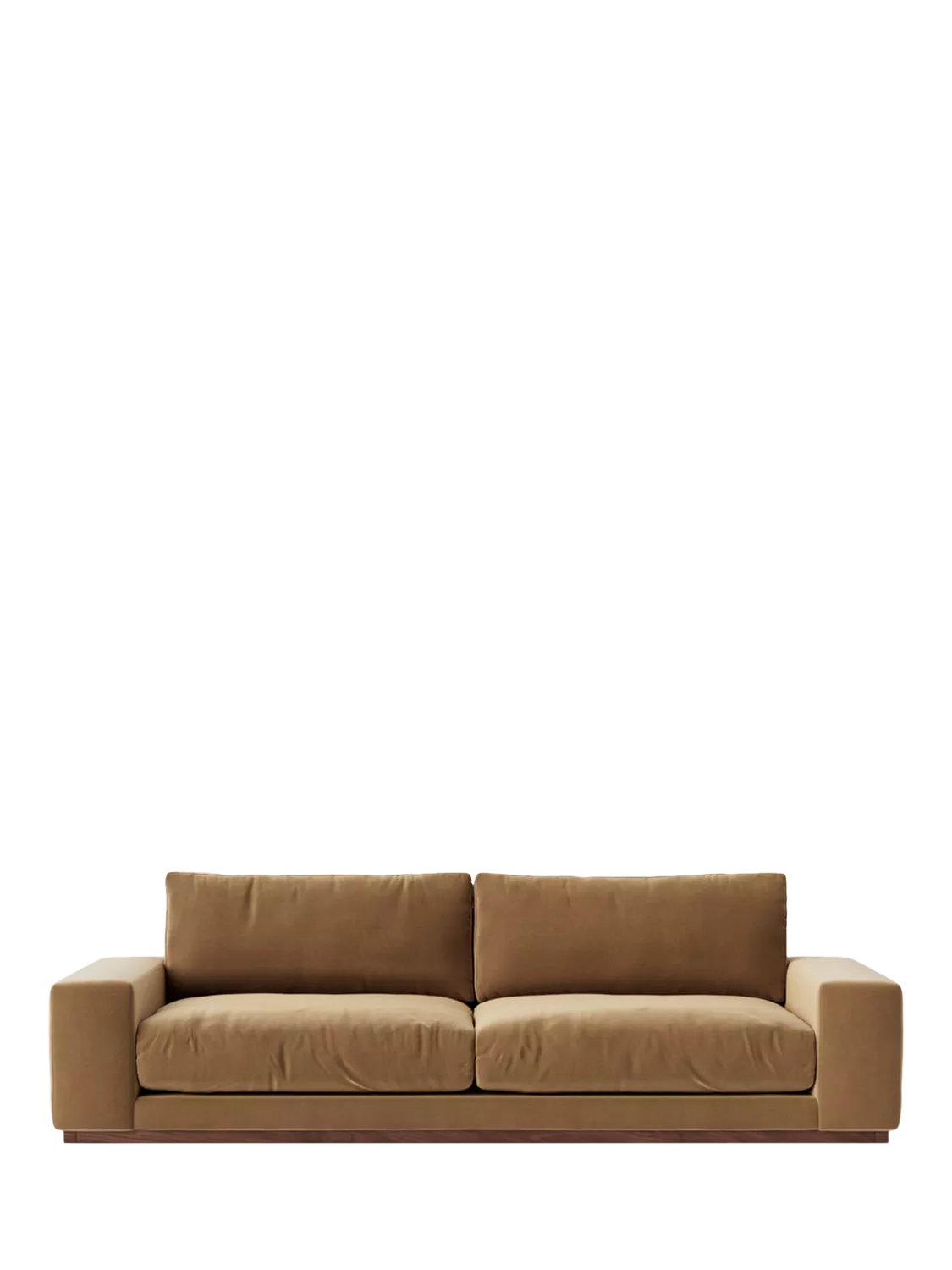 Swoon Denver Grand 4 Seater Sofa, Easy Velvet Biscuit