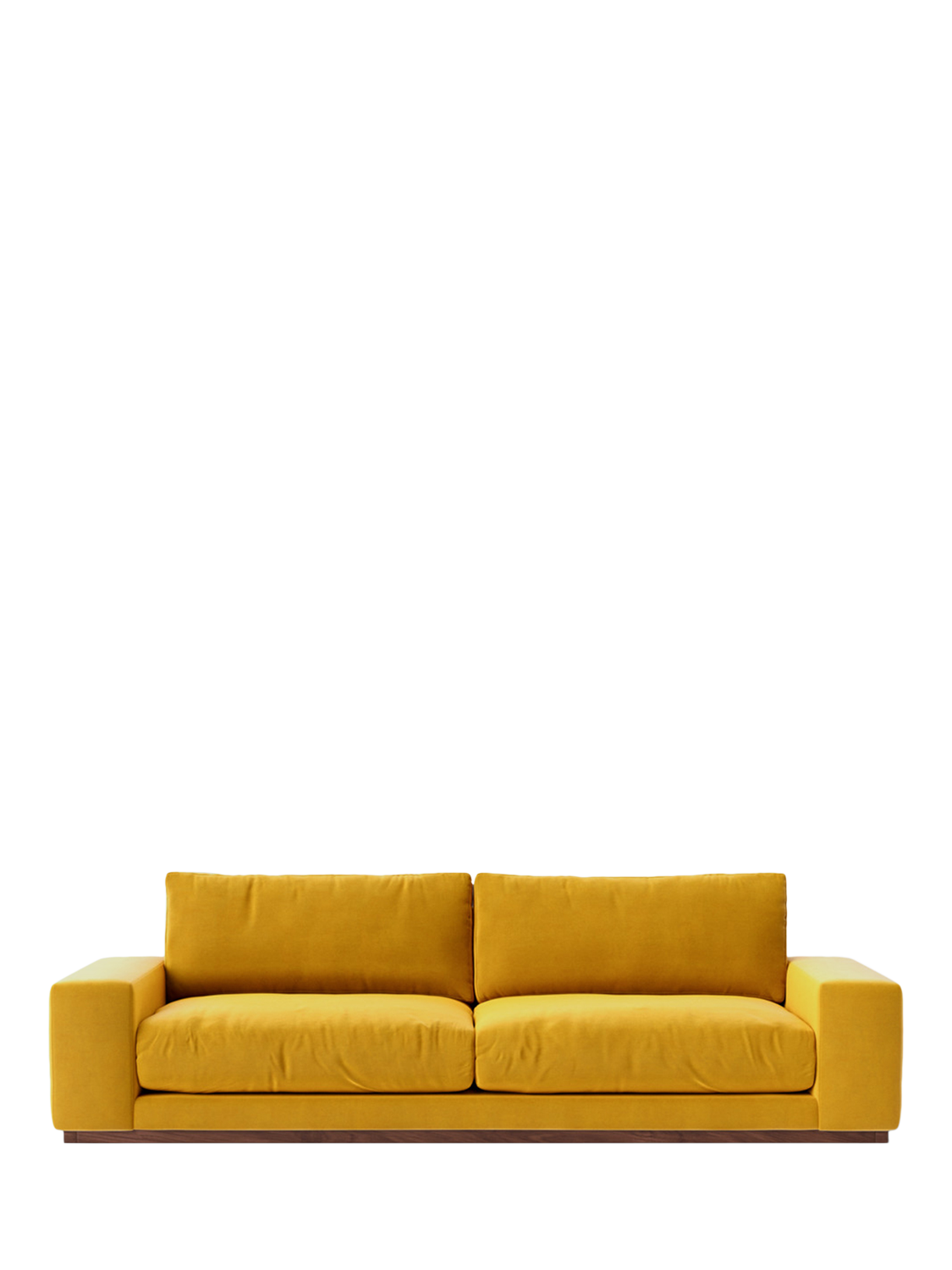 Denver Range, Swoon Denver Grand 4 Seater Sofa, Easy Velvet Tumeric