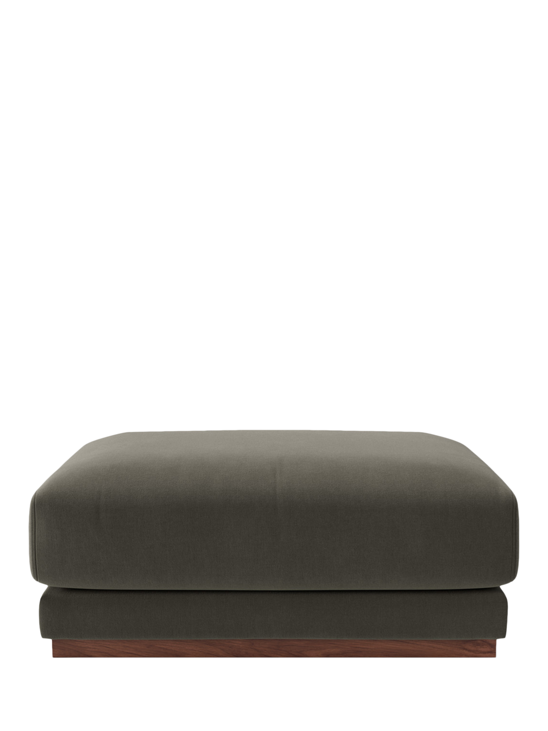 Denver Range, Swoon Denver Ottoman, Crushed Velvet Spruce
