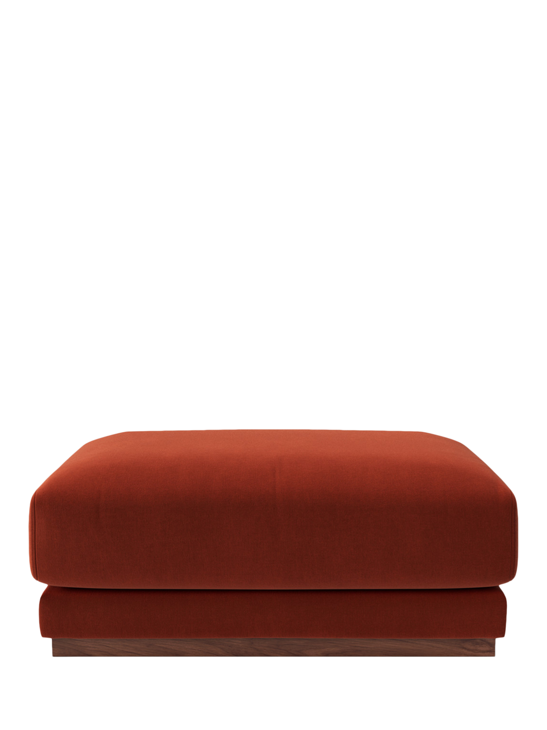 Denver Range, Swoon Denver Ottoman, Crushed Velvet Harissa