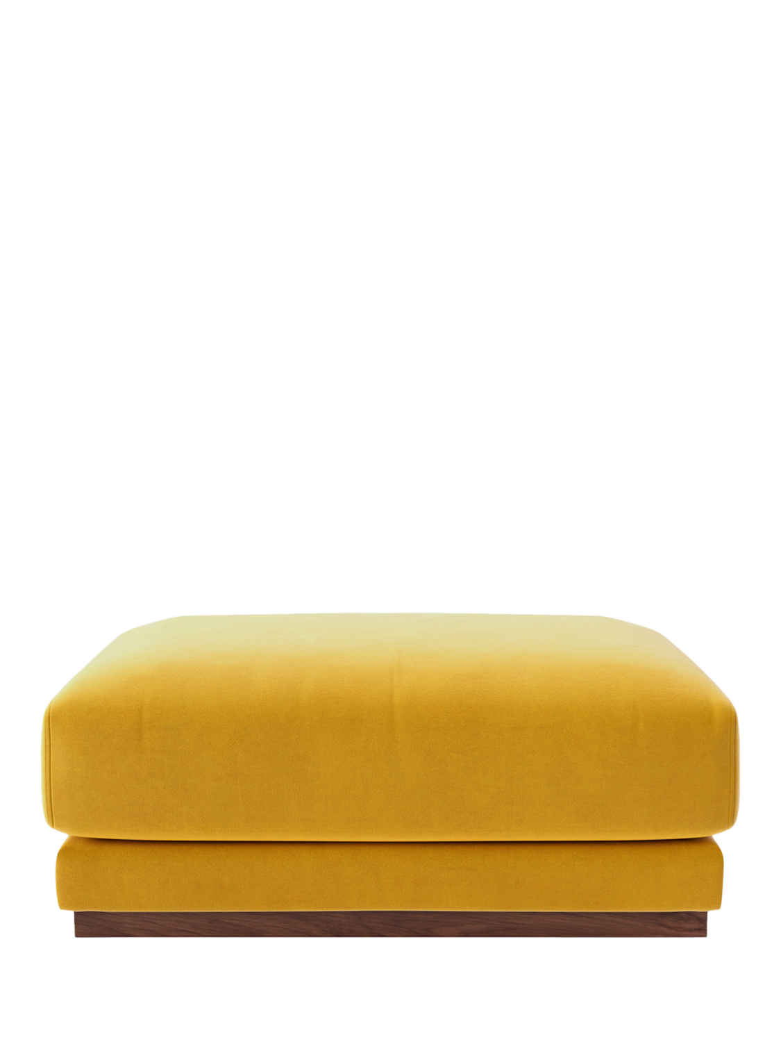 Denver Range, Swoon Denver Ottoman, Easy Velvet Tumeric