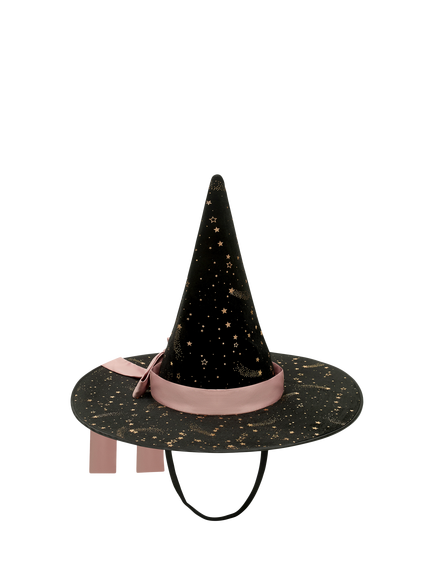 Mimi & Lula Kids' Ethel Velvet Witch Hat, Black, Black