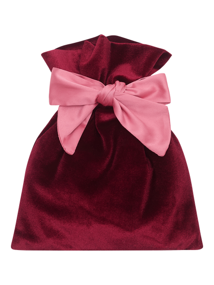 Mimi & Lula Kids' Hair Accessories Gift Pouch, Burgundy - view 2, Burgundy