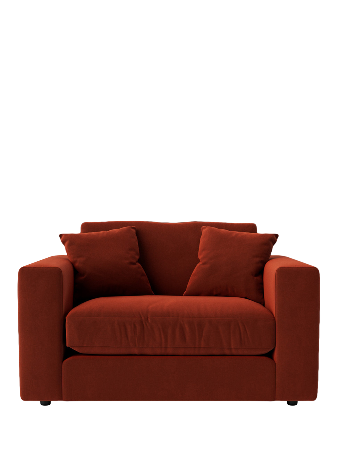 Althaea Range, Swoon Althaea Loveseat, Crushed Velvet Harissa