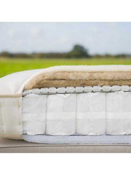 John Lewis British Natural Collection Linen 3250 Mattress, Medium/Firm Tension, Single - view 2, White