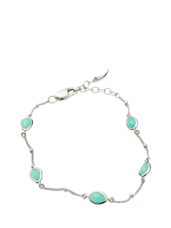 Missoma Molten Amazonite Charm Bracelet - view 2, Silver