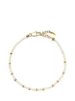 Missoma Beaded Pearl Bracelet, Gold, Gold