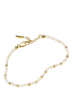 Missoma Beaded Pearl Bracelet, Gold - view 2, Gold