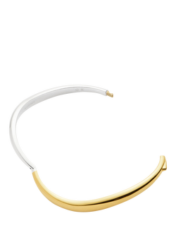 Missoma Savi Hinged Oval Bangle, Gold/Silver - view 2, Gold/Silver