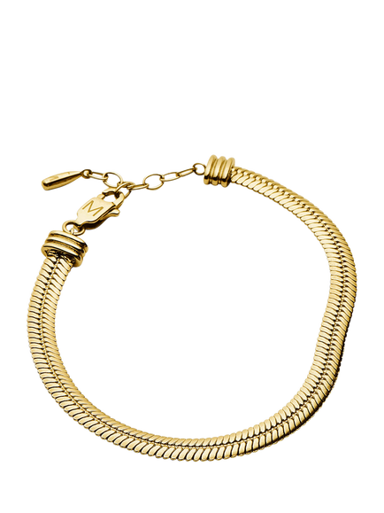 Missoma Chunky Snake Chain Bracelet, Gold - view 2, Gold