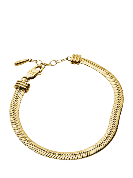 Missoma Chunky Snake Chain Bracelet, Gold, S - view 2, Gold