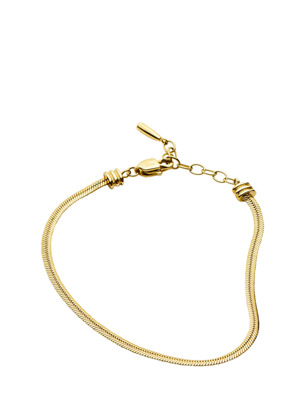 Missoma Slim Snake Chain Bracelet, Gold, M - view 2, Gold