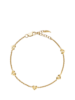 Missoma Mini Heart Charm Bracelet, Gold
