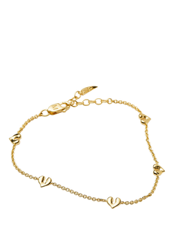 Missoma Mini Heart Charm Bracelet - view 2, Gold