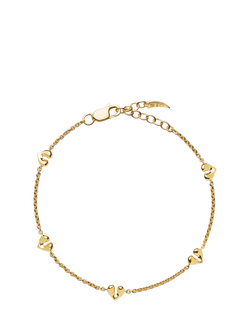 Missoma Mini Heart Charm Bracelet, Gold