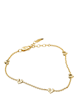 Missoma Mini Heart Charm Bracelet - view 2, Gold