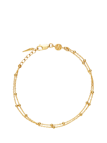 Missoma Double Chain Bracelet, Gold