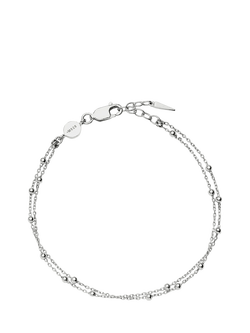 Missoma Double Chain Bracelet, Silver, M, Silver