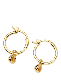 Missoma Birthstone Mini Hoop Earrings, Gold/November Citrine