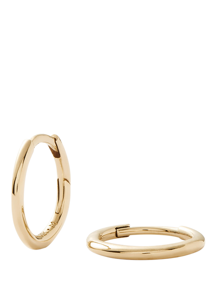 Missoma 14ct Yellow Gold Small Hoop Earrings, Gold