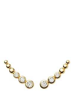 Missoma Crystal Climber Earrings, Gold