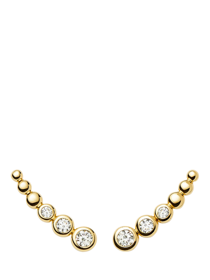 Missoma Crystal Climber Earrings, Gold