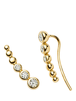 Missoma Crystal Climber Earrings - view 2, Gold