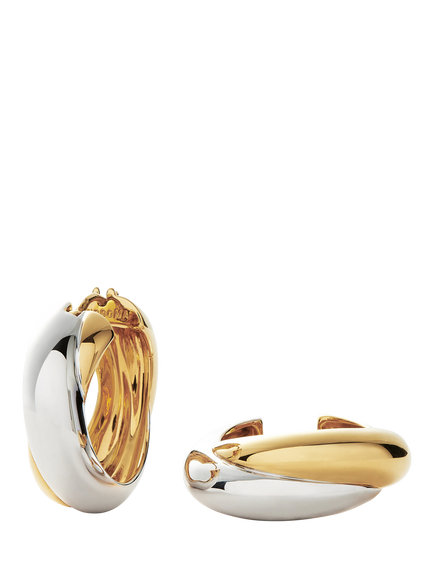 Missoma Lucy Williams Chunky Medium Entwine Hoop Earrings, Multi, Multi