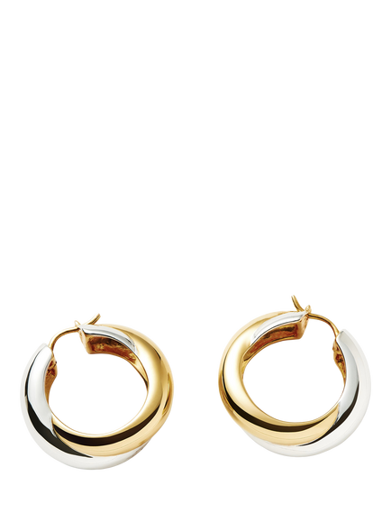 Missoma Lucy Williams Chunky Medium Entwine Hoop Earrings, Multi - view 2, Multi