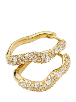 Missoma Molten Snow Small Hoop Earrings - view 2, Gold