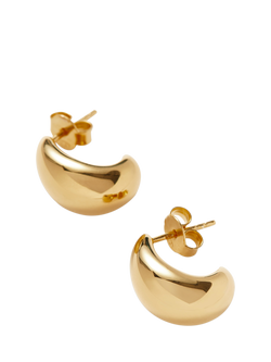 Missoma Savi Dome Mini Hoop Earrings - view 2, Gold