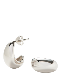 Missoma Savi Dome Mini Hoop Earrings, Silver