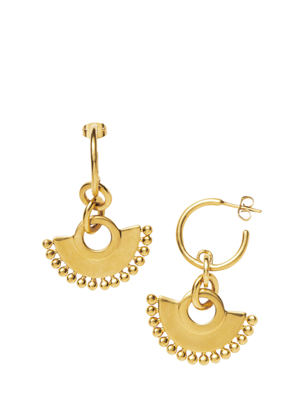 Missoma Zenyu Chandelier Hoop Earrings, Gold