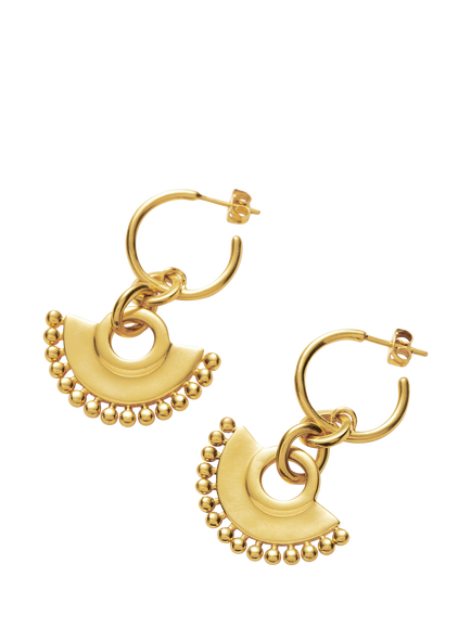Missoma Zenyu Chandelier Hoop Earrings - view 2, Gold